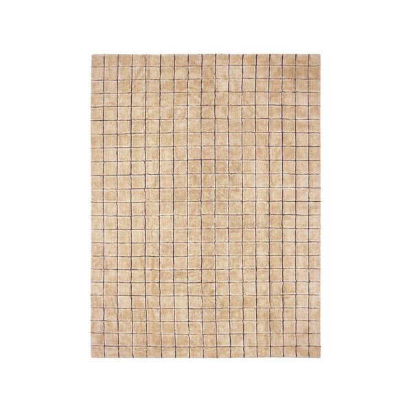 Rankų darbo gintarinės spalvos iš vilnos kilimas 170x240 cm Mosaic Amber – Lorena Canals