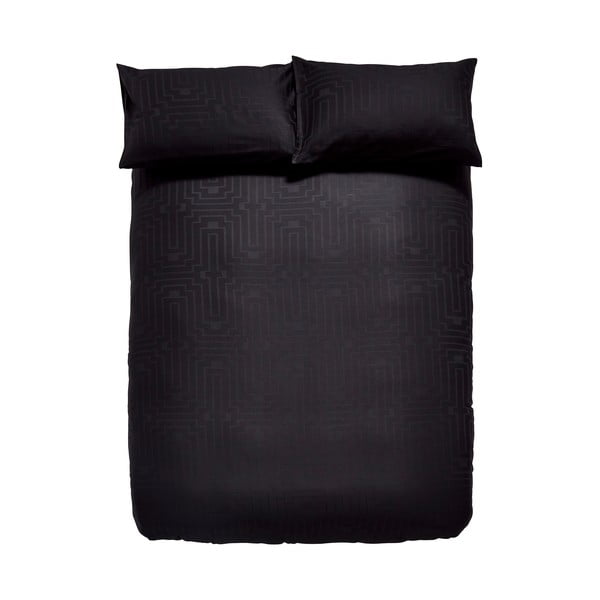 Juoda medvilninė patalynė dvigulėms lovoms 200x200 cm - Bianca-image-2
