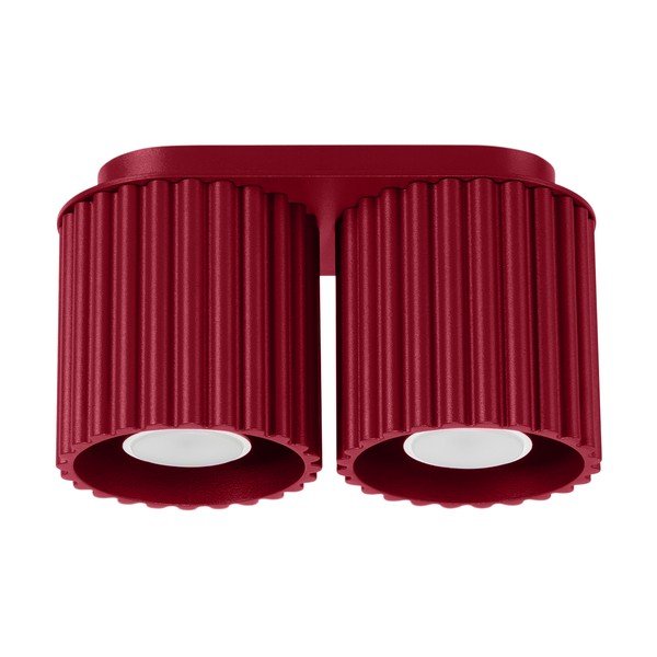 Bordo spalvos iš metalo taškinis šviestuvas 10x21 cm Zora – Sollux