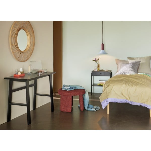 Sieninis veidrodis su bambukiniu rėmu ø 80 cm Charm – Hübsch-image-3