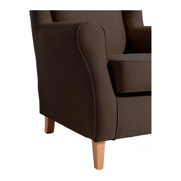 Tamsiai rudas fotelis "Max Winzer Lorris Chocolate-image-4