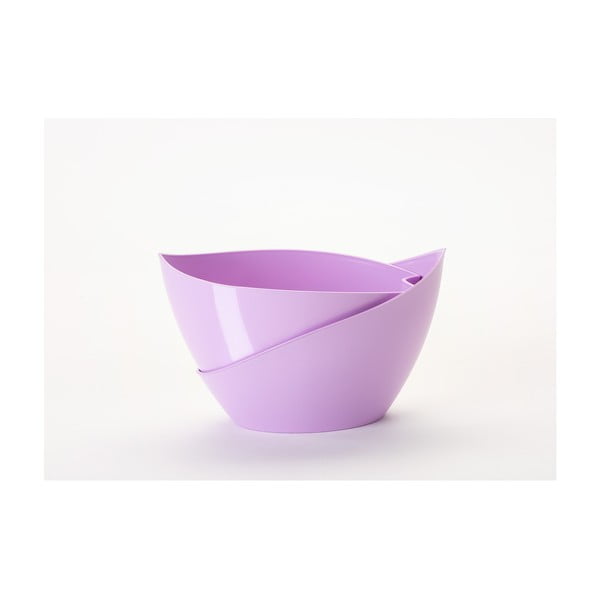 Pastelinės violetinės spalvos savaiminio laistymo vazonas Plastia Doppio-image-3