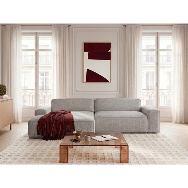 Pilkos spalvos sulankstoma/ar elektrisko sēdekļa regulēšanu kampinė sofa (su kairiuoju kampu) Abel – Bobochic Paris-image-3