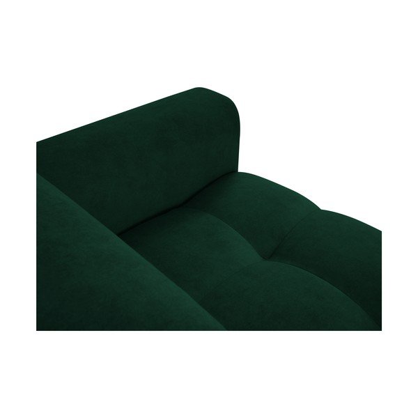 Tamsiai žalia reguliuojama sofa su aksominiu paviršiumi Milo Casa Nico-image-1