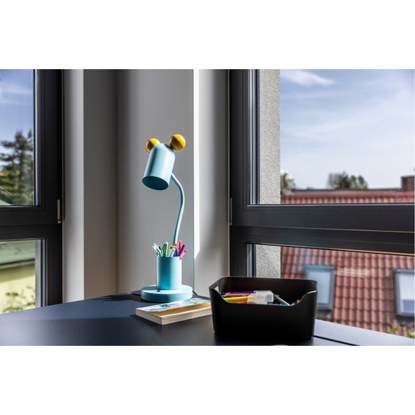 Stalinis šviestuvas šviesiai mėlynos spalvos (aukštis 50 cm) su metaliniu gaubtu Mouse – GTV-image-3