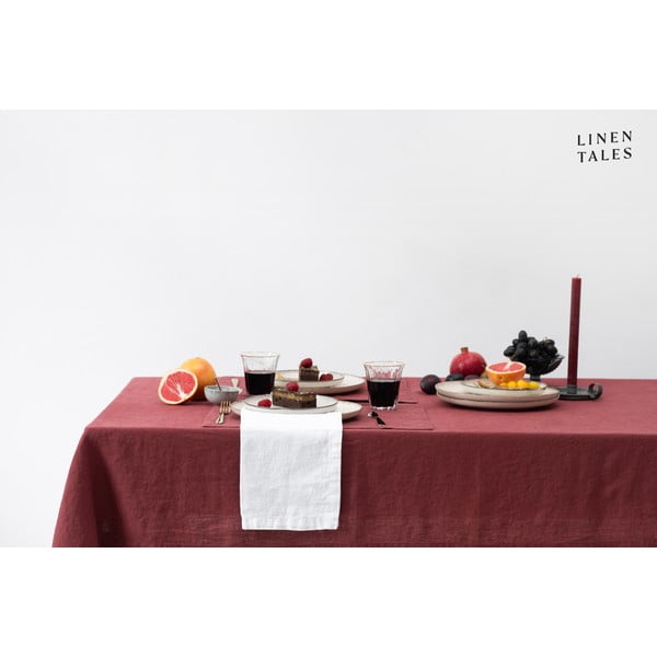 Iš lino staltiesė 140x140 cm Marsala – Linen Tales-image-3