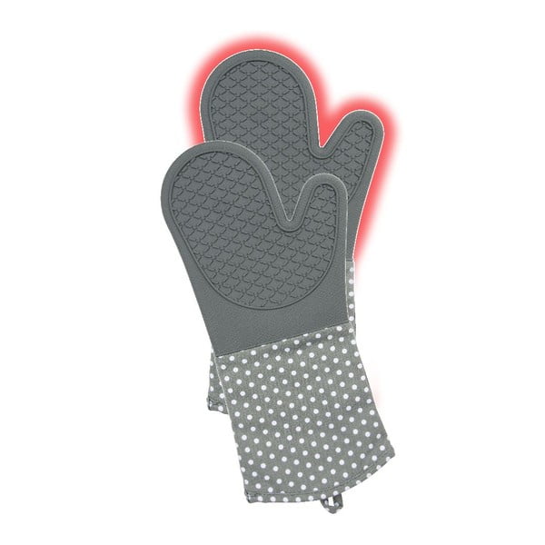 2 pilkų silikoninių pirštinių rinkinys Wenko Oven-image-3