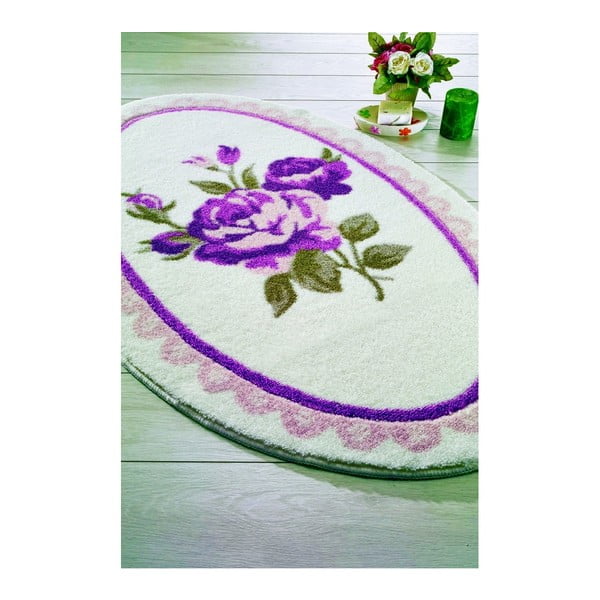 Violetinis vonios kilimėlis Confetti Bathmats Rosa, 80 x 130 cm