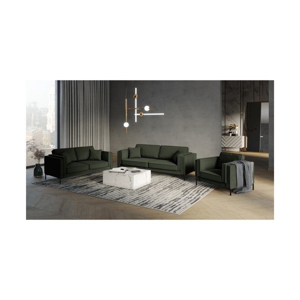 Tamsiai žalia sofa Milo Casa Attilio, 160 cm-image-4