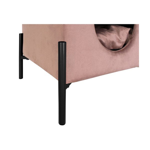 Rožinis aksominis gultas augintiniams Leitmotiv Snog-image-1