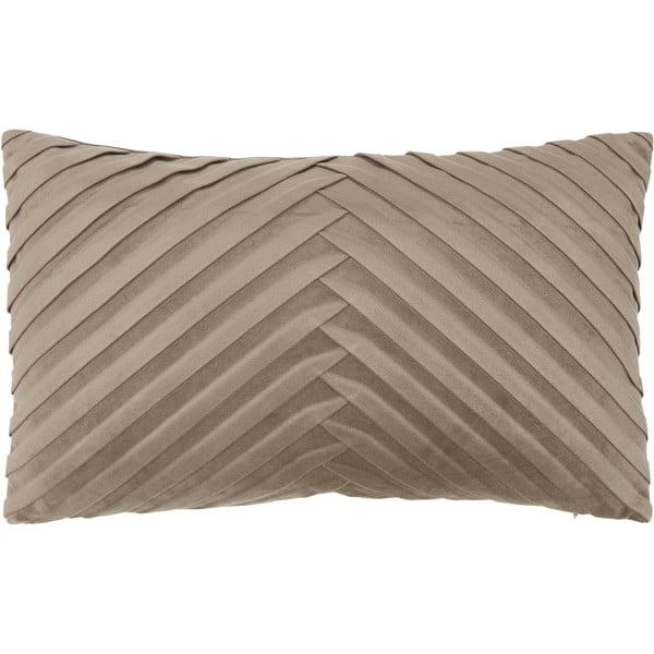 Smėlio spalvos aksominis dekoratyvinis pagalvės užvalkalas Westwing Collection Lucie, 30 x 50 cm