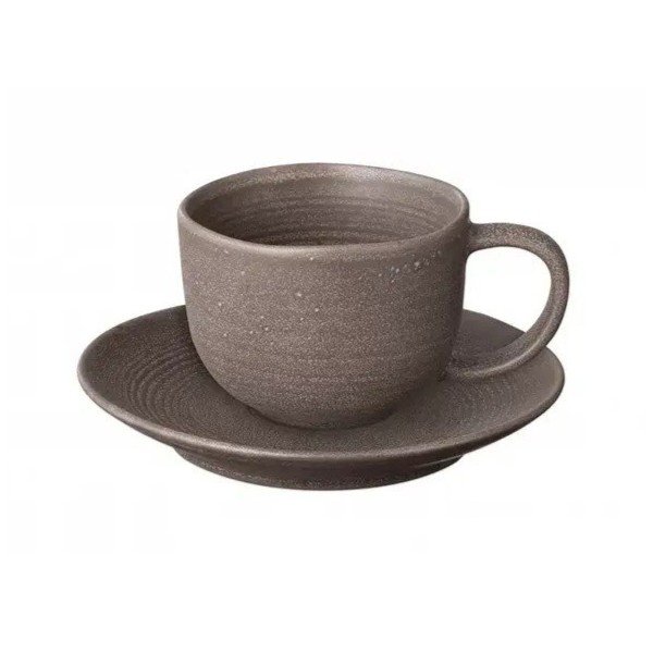 Tamsiai rudos spalvos iš keramikos puodeliai 2 vnt. 190 ml Kumi – Blomus