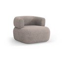 Iš boucle krėslas smėlio spalvos Jenny – Micadoni Home