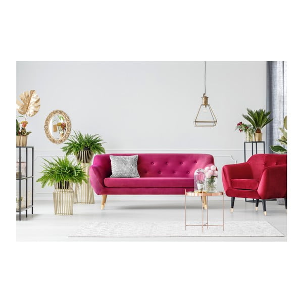 Rožinė trijų vietų sofa Mazzini Sofos Amelie-image-4