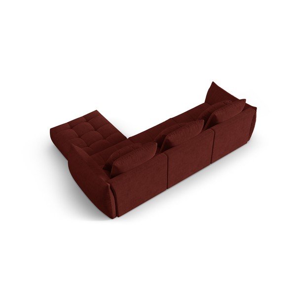 Kampinė sofa raudonos spalvos (kintama) Bloom – Micadoni Home-image-3