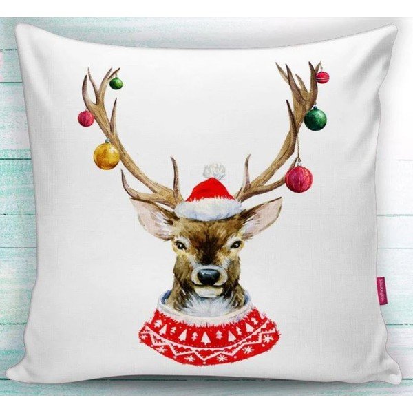 Dekoratyvinis pagalvės užvalkalas su Kalėdų motyvu 43x43 cm Merry Christmas – Mila Home-image-1