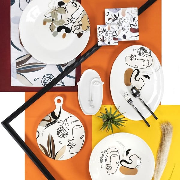 Keraminė serviravimo lėkštė VDE Tivoli 1996 Face to Grey, ø 35 cm-image-4