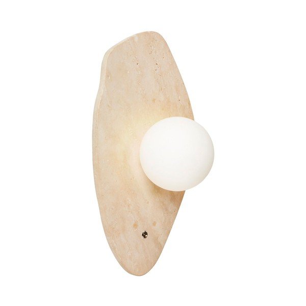 Smėlio spalvos iš akmens sieninė lempa ø 10 cm Hilde – Opviq lights-image-4