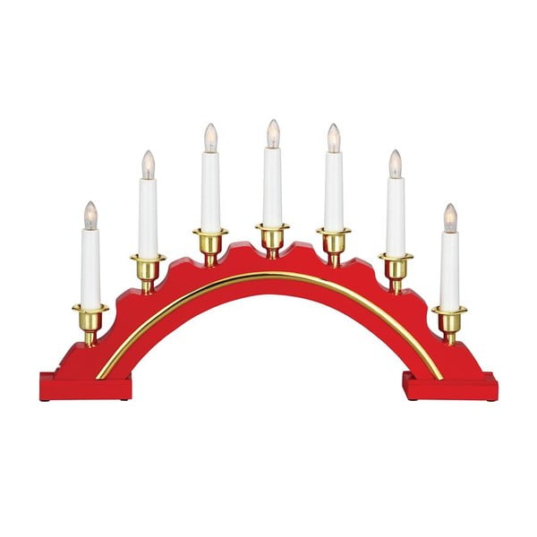 Šviečianti dekoracija raudonos spalvos/auksinės spalvos su Kalėdų motyvu Celine – Markslöjd