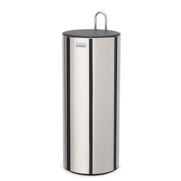 Iš metalo tualetinio popieriaus laikiklis sidabrinės spalvos Luxe – Joseph Joseph