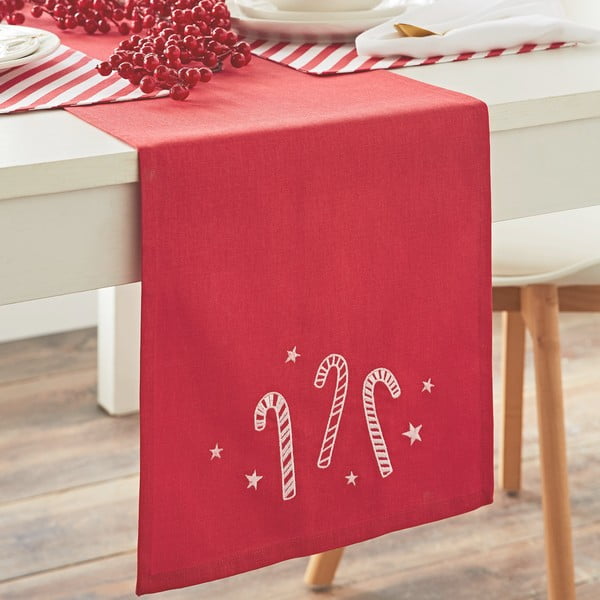 Iš medvilnės stalo takelis su Kalėdų motyvu 32x220 cm Candy Cane – Catherine Lansfield