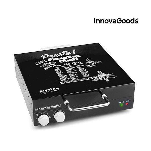 Elektrinė picų dėžė su "InnovaGoods" kulinarine knyga, galia 1200 W-image-2