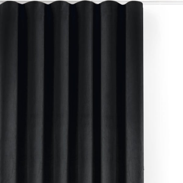 Iš velveto pritemdymas (dalinis užtemimas) užuolaida juodos spalvos 200x270 cm Velto – Filumi