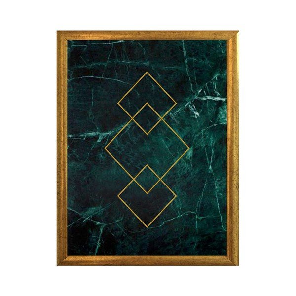 Plakatas auksiniame rėmelyje Piacenza Art Art, 33,5 x 23,5 cm