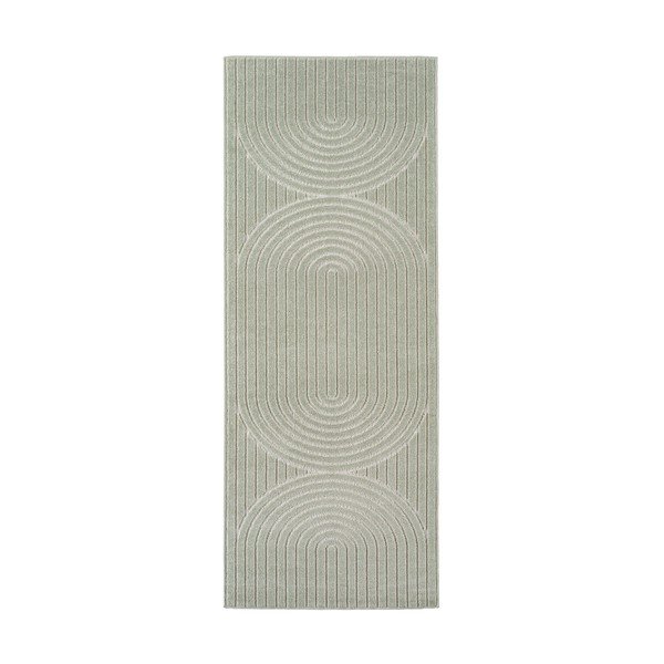 Žalios spalvos lauko kilimas 80x250 cm Nova 1201 – Ayyildiz Carpets