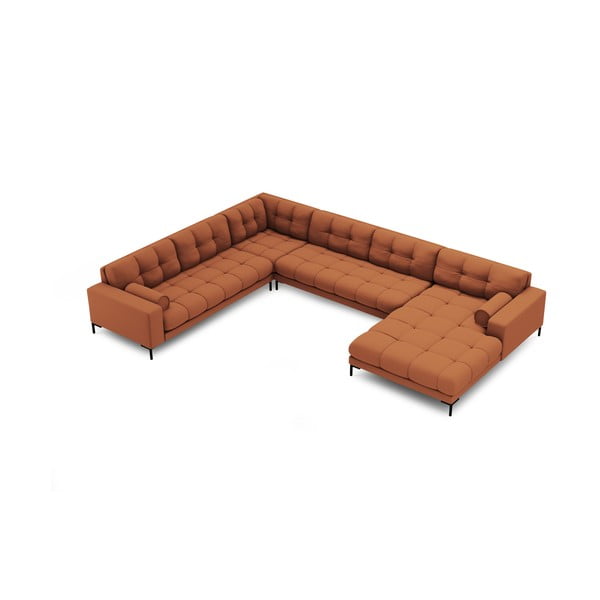 Kampinė sofa raudonos plytų spalvos (su kairiuoju kampu) Bali – Cosmopolitan Design-image-4