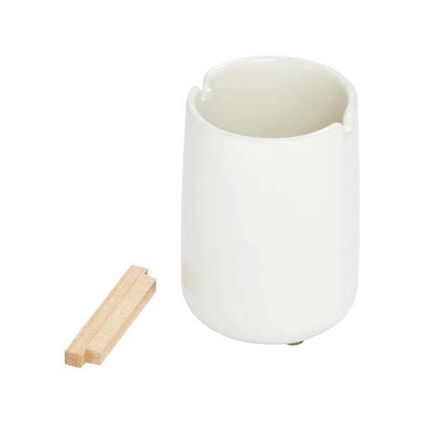 Baltas keraminis indas dantų šepetėliams iDesign Eco Vanity-image-4