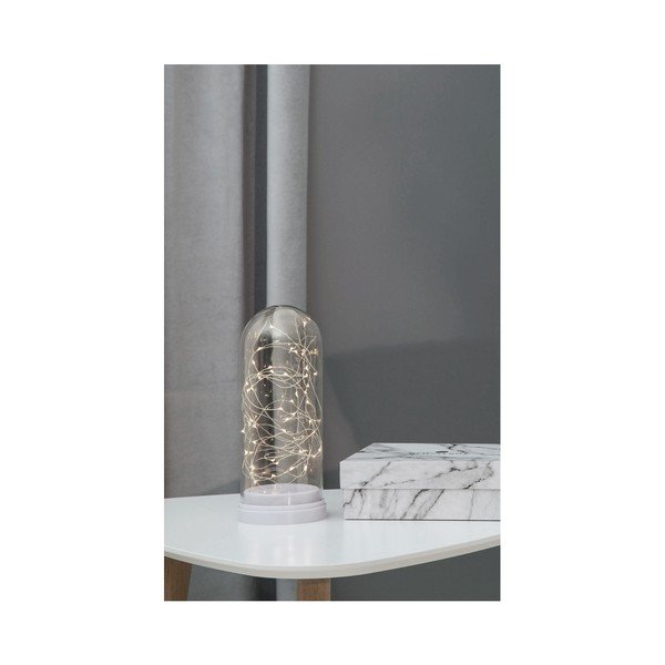 Stiklinis kupolas su balta LED šviesa Best Season, aukštis 25 cm-image-3