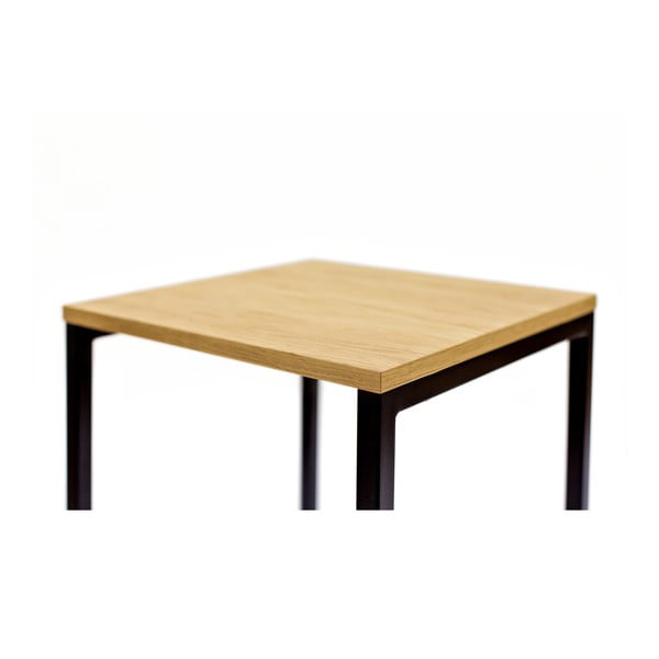 Juodos spalvos/natūralios spalvos baro taburetė iš ąžuolo Frame – Woodman-image-4