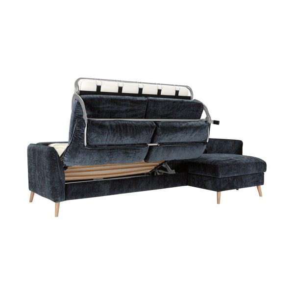 Mėlyna kampinė sofa lova Lucy - Sits-image-3