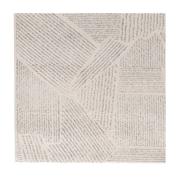 Šviesiai pilkos spalvos/kreminės spalvos kilimas 80x150 cm Porto – Universal-image-2