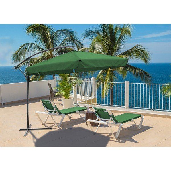 Skėtis nuo saulės žalios spalvos ø 300 cm – Garden Pleasure-image-1