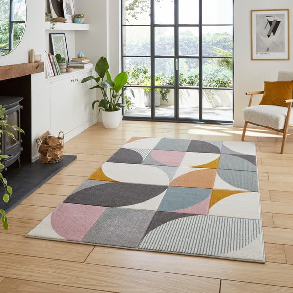 Kilimas pilkos spalvos 120x170 cm Matrix – Think Rugs-image-1