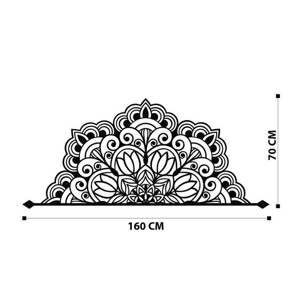 Metalinė sienų dekoracija 160x70 cm Mandala - Wallity-image-2