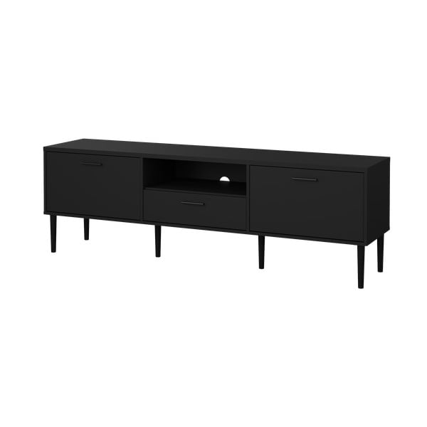 TV spintelė juodos spalvos 177x57 cm Media – Tvilum-image-3