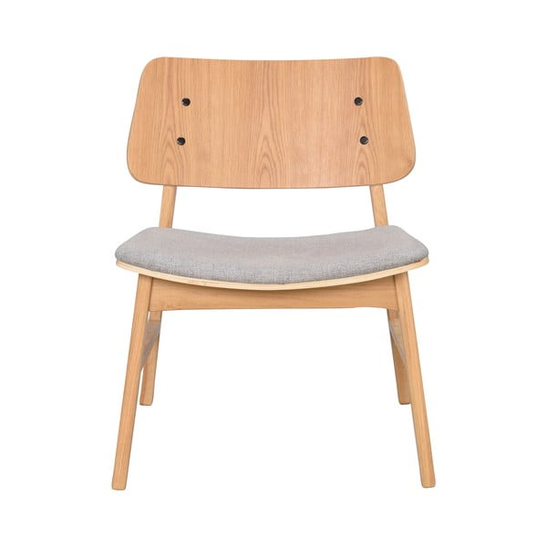 Ąžuolinis krėslas su pilka sėdyne Rowico Nagano-image-3