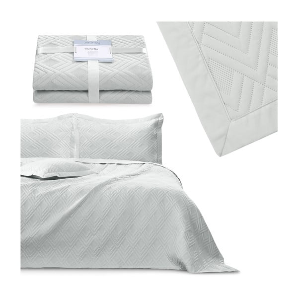 Šviesiai pilkos spalvos iš mikropluošto dygsniuota lovatiesė 220x240 cm Ophelia – Restilo-image-4