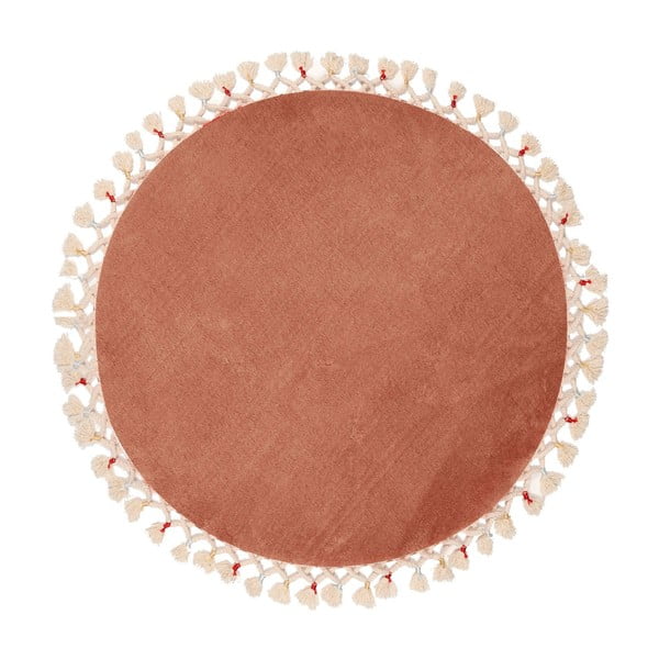 Rudos spalvos vonios kilimėlis ø 80 cm Tuft – Foutastic