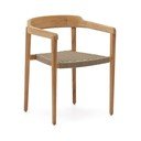 Medžio masyvo sodo kėdė natūralios spalvos Icaro – Kave Home