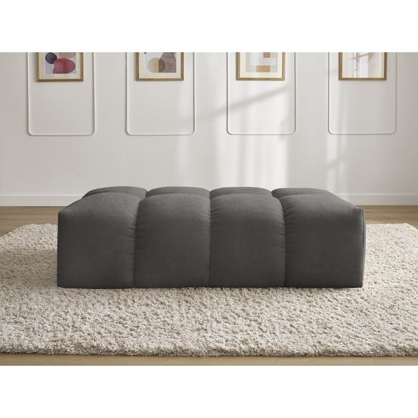 Tamsiai pilkos spalvos iš šenilinio audinio taburetė Everest – Bobochic Paris-image-3