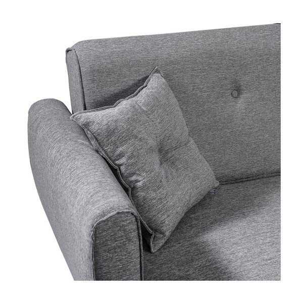 Sulankstoma kampinė sofa pilkos spalvos Aria – Balcab Home-image-1