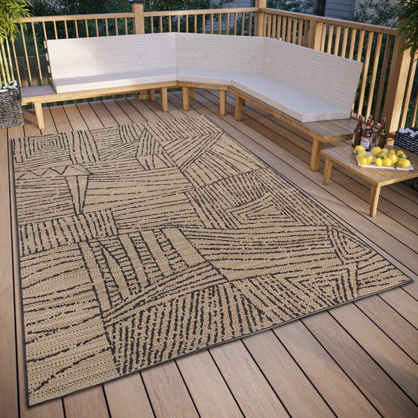 Lauko kilimas smėlio spalvos 200x290 cm – Elle Decoration-image-1