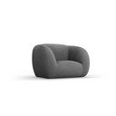 Krėslas iš boucle pilkos spalvos Essen – Cosmopolitan Design