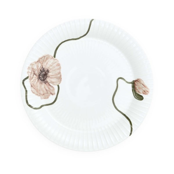 Balta porcelianinė lėkštė Kähler Design Hammershøi Poppy, ø 22 cm-image-2