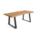 Valgomojo stalas natūralios spalvos su akacijos stalviršiu 90x180 cm Alaia – Kave Home