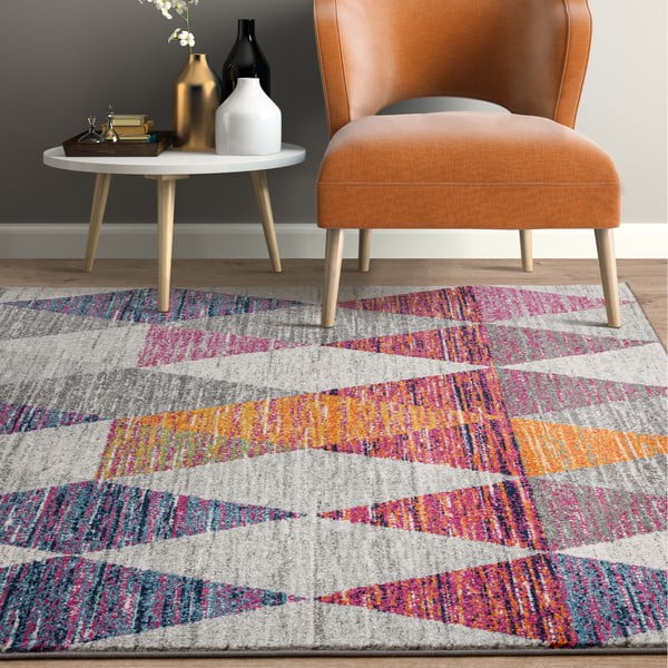 Raudonos spalvos kilimas 120x170 cm Muse Harlequin Pink – Asiatic Carpets-image-1